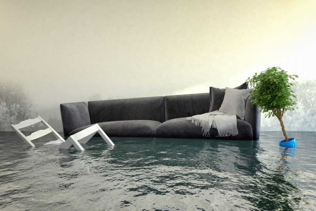 water damage couch 